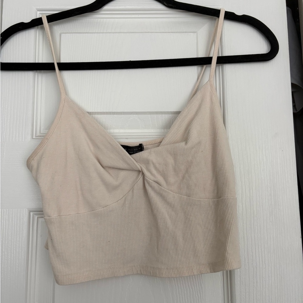 SHEIN Cream Crop Top